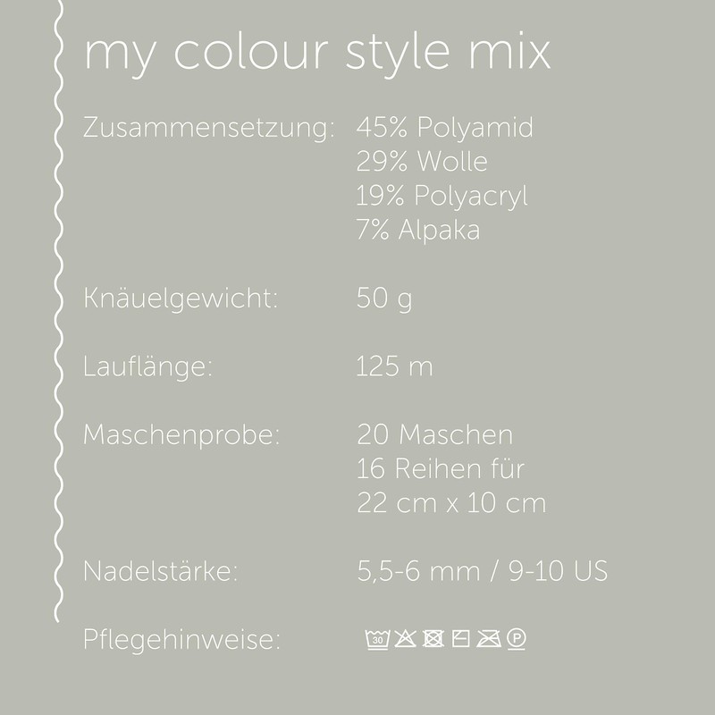 Schachenmayr My Color Style Mix, 50G Frost Handstrickgarne