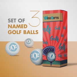 Destination Vinyl ltd 3 x Golf Balls in the Box - Scotland Bagpipes Scottish Flag Travel Joke Funny Golfing Golfer Fan Club Sport Wedding Dad Husband Friend Men Boys Ball Gift #4275