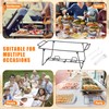 Geosar 32 Pack Wire Buffet Rack Stand Folding Chafing Stand
