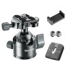 Manbily Q-36 Tripod Ball Head 36mm Low-profile Ballheads Mount for