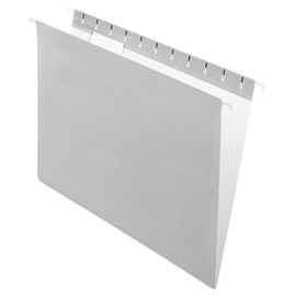 Pendaflex : Hanging File Folders, 1/5 Tab, Letter, Gray, 25 per Box -:- Sold as 1 BX