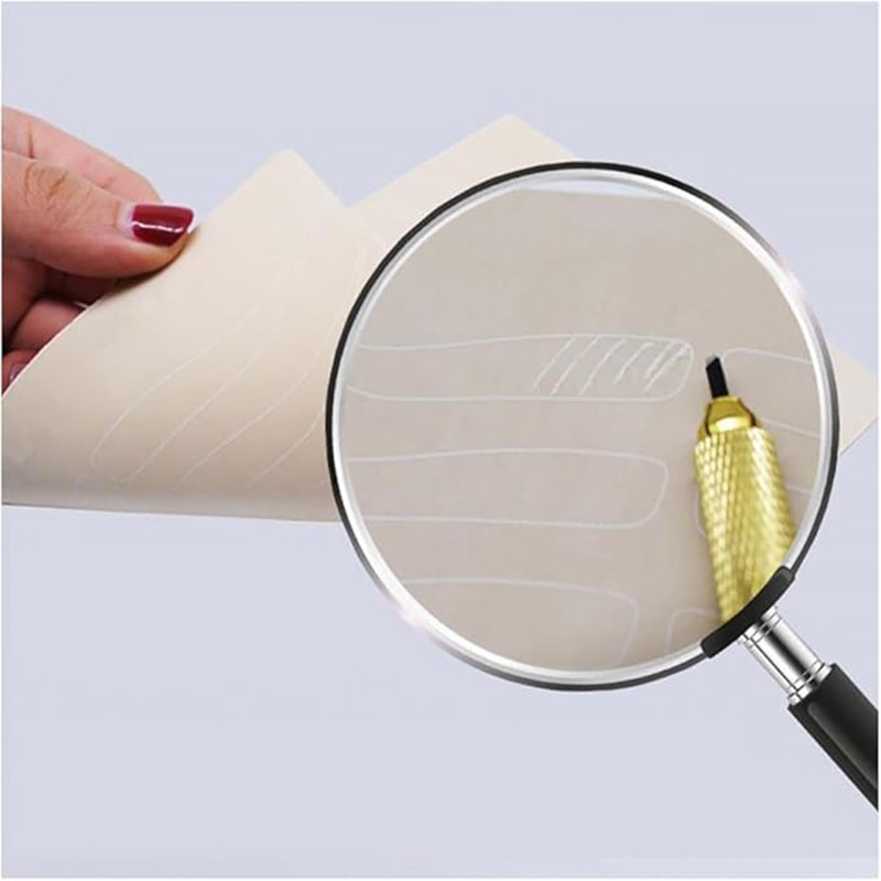 5枚セット眉毛 アートメーク メイクシール ティント 練習肌マイクロブレード 眉毛初心者サロン用練習肌タトゥー 入れ墨 練習用 人工皮膚 スキ