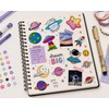50 Piezas Pegatinas de Planeta y Astronauta, Calcomanías de Dibujos