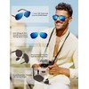 LUENX Aviator Sunglasses for Men Women Polarized - UV400 Protection,