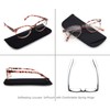 MODFANS Round Stylish Reading Glasses 3 Pair with Spring Hinge