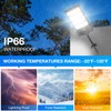 Heisolcool Solar Street Lights Outdoor Waterproof,Wide Angle Flood Light, 5730