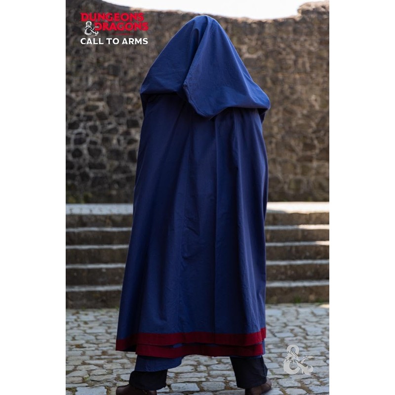 Burgschneider - Dungeons & Dragons Magician Cape Dark Blue/Bordeaux (Standard,