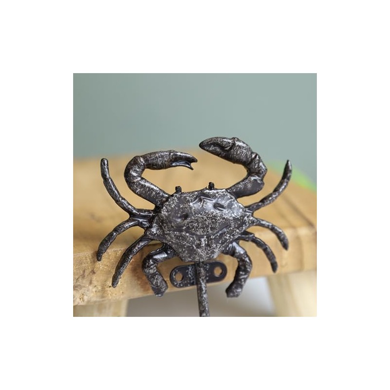 Fyne-Finds Metal Crab Hook Rustic Vintage Nautical Leads Coat Keys