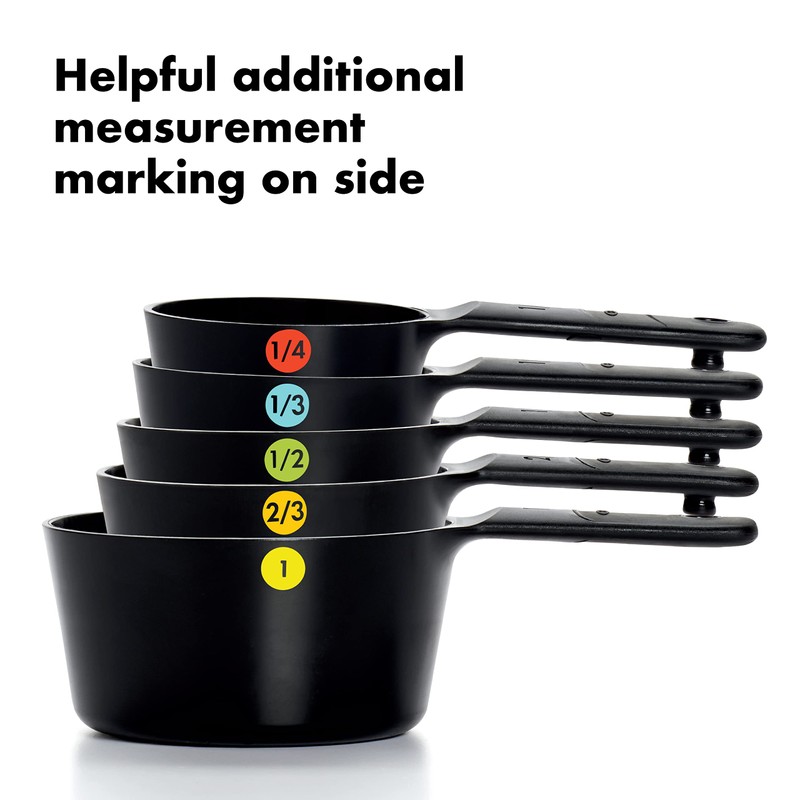 Oxo Measuring Cup Set 6 pcs in Black, 8.89 x
