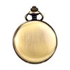 Mudder Classic Smooth Vintage Steel Mens Pocket Watch Xmas(Bronze)