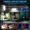 LED Magnetic Flashlight High Lumens Rechargeable, 10000 Lumens Super Bright