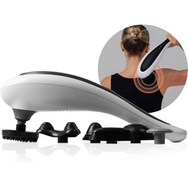 Deep Tissue Massager Sharper Image Cordless Rechargeable 6 Massage Heads