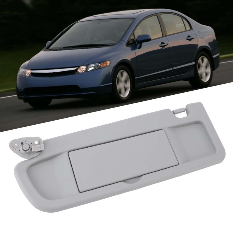 Sun Visor Grey Stylish Look Sun Shielding Visor Mirror with