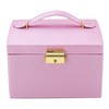3 Tiers PU Leather Jewelry Storage Case Display Box Holder