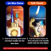 Torch Lighter, Magic Crocodile Dual Flame Lighter with Refillable Butane