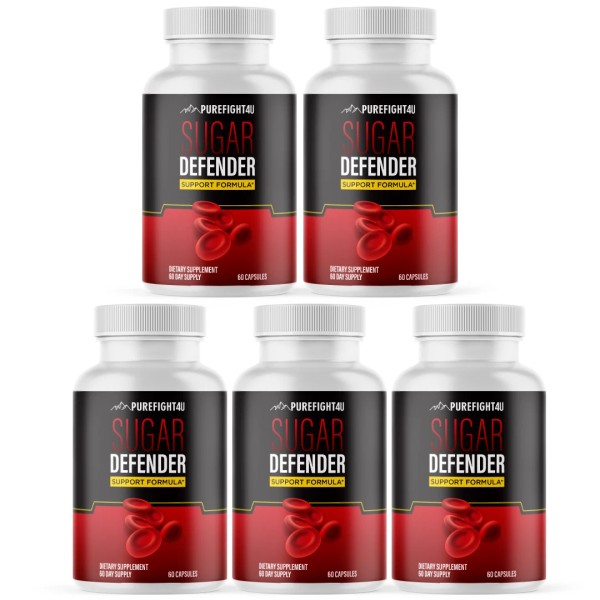PureFight4U Sugar Defender Support Formula Dietary Supplement 60 Capsules -
