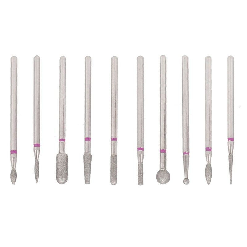 10pcs Nail Drill Bit Set Professional Home Salon Emery Cuticle