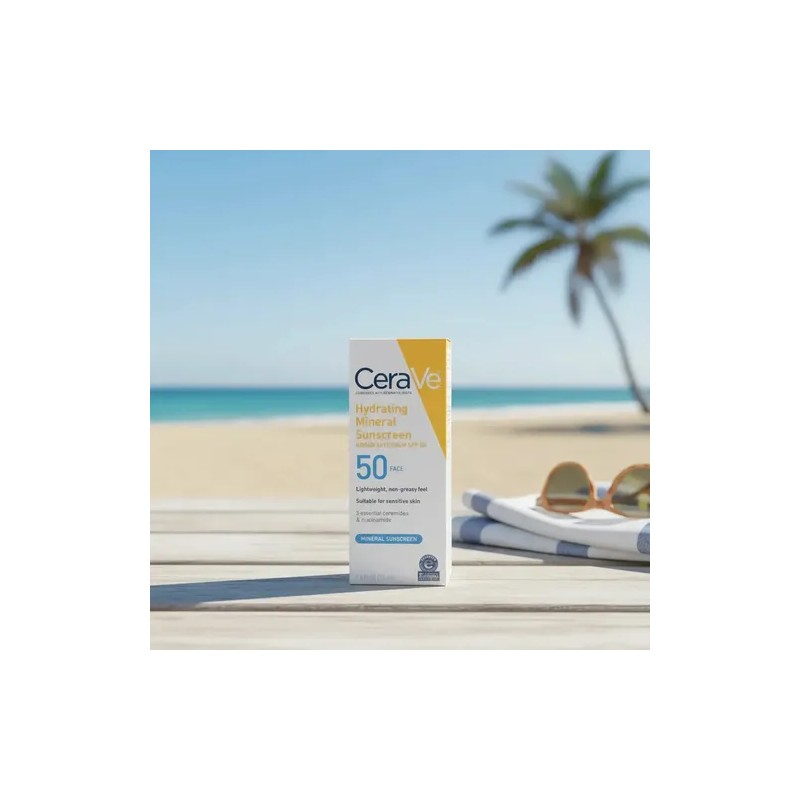 Cerave Hydrating Mineral Sunscreen Spf 50 Face 75ml