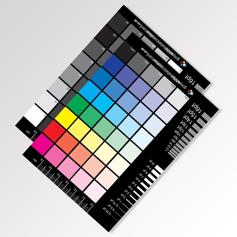 The CMYK Greyscale Card for Designers and Reprographics