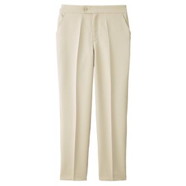 Nano Universe NU2854 Women's Straight Pants, Anti-Static Stretch, White Coat, Medical, N beige, L