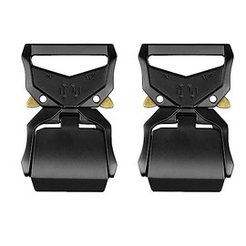 Belt Buckle Set of 2 High-Quality Metal Buckles for Military Belt and Belt with 40 mm Wide DIY Backpack Bags Belt Buckle, Matte Black