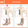 TOUCH Cabinet Hinges (1 Pair, 2 PCS) Frameless Cupboard Door