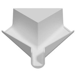 Generic RV Short Corner Rain Gutter Spout, Polar White, 701-024-00024