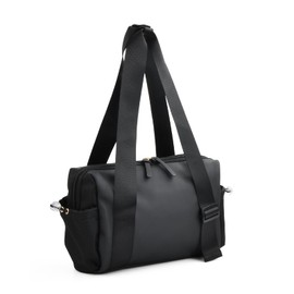 Small Sports Bag for Women, Mini Sports Bag with Separating Layer, Sports Bag, Women's Sports Bag, Waterproof Travel Bag for Dry and Wet, Adjustable Gym Bag Women, Black, black, Fashion