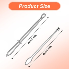 6 Pcs Cord Threader Tool Bodkin Sewing Tool Drawstring Threader Metal Bodkin for Reinserting Lost Drawstrings Draw String Easy Quick Insert for Sweatpants Hoodies Trunks Sweatpant Pants