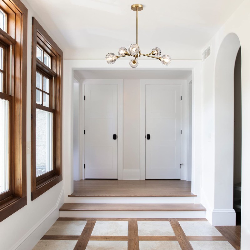 Weesalife Sputnik Chandeliers Mid Century Crystal Pendant Light Chandelier 6