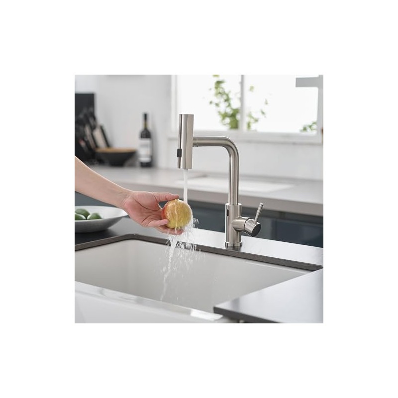 GIMILI Touchless Kitchen Faucet with Pull Down Sprayer, 15” Hight