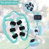 Upgraded Six-Wheel Muscle Roller - Arm & Leg Massager, Forearm