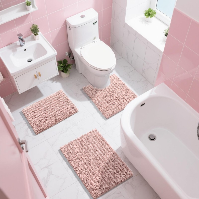 Yimobra Bathroom Rugs Sets 2 Piece - Quick Dry Extra