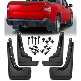 No Drilling Mud Flaps for Ford Maverick 2022-2025 Accessories Splash Guard Mudflaps Front Rear Mudguard Kit, 4-Piece Set