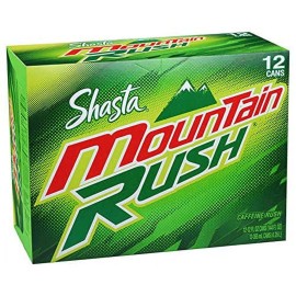 Vending 2 U MOUNTAIN RUSH Citrus Shasta Soda Pop, 12-Ounce Cans (Pack of 24)
