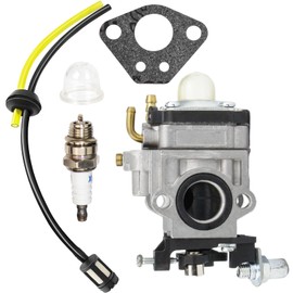 FWYWNL 430025 Carburetor for Thunderbay Y43 Auger Powerhead Y2007 Mini Cultivator Carburetor with Fuel Line Gasket Primer Bulb Spark Plug