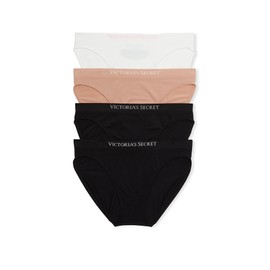 Victoria's Secret Seamless Bikini Panty Pack, Underwear for Women, 4 Pack, Multi (M)