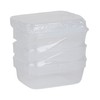 Décor 003051-004 Food Storage Container, 250 mL, Oblong, Pack of