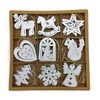 DARO DEKO Wooden Decorative Hanging 6 x 7 cm Mix