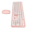 Wireless Keyboard and Mouse Combo Pure Color Retro 2.4G Wireless
