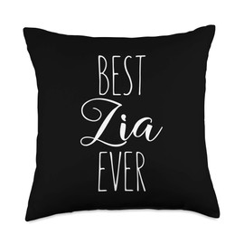 Zia Best Ever Italian Aunt Funny I Love My Zia Throw Pillow