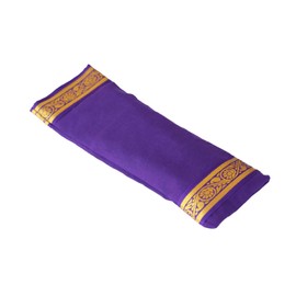 Yoga United 100% Cotton. Lavender and Linseed Eye Pillow for Yoga, Relaxation, Meditation, Travel and Gift or Tired Eyes, and Headaches - purple