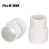 TOP-VIGOR 2Pcs PVC Reducing Coupling Hub by Hub 40mm X