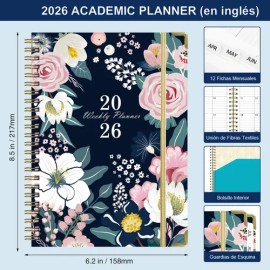 Agenda Diaria 2026 A5 con Espiral y Tapa Impermeable