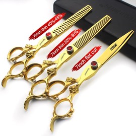Hairdressing Scissors, Hairdressing Scissors, Super Sharp Hairdressing Scissors, 6/7/8/9 Inch Scissors for Cutting Hair, Sturdy Hand Feel (7 Inches, 3 Pieces)