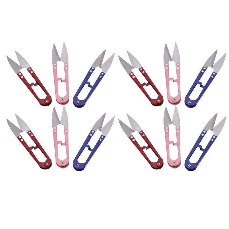 12Pcs Thread Snips Spring Action Mini Size Portable Durable Easy