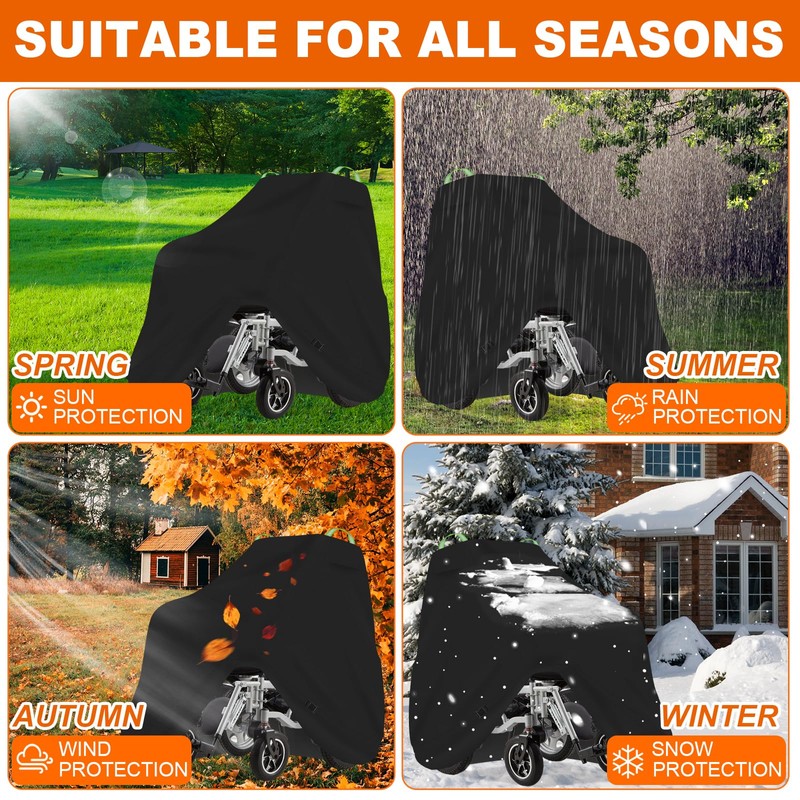 Power Chair Cover,Power Chair Transport Cover,600D Heavy Duty Waterproof Protection