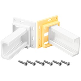 Drawer Slide Sockets Set RV Designer Drawer Rail Bracket for 1'' Slide Channel, C-Shaped Adjustable Base, RV Cabinet Hardware, Included Screws