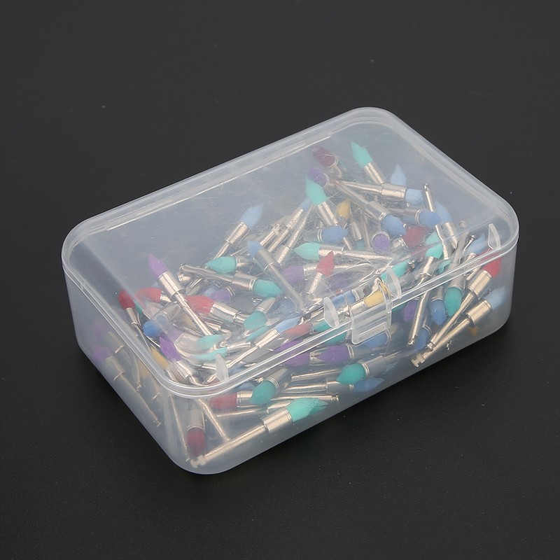 100Pcs Nylon Dental Teeth Polishing Brush Polisher Dental Supply with