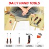 DIFFLIFE Tool Sets Household Tool Kit 15-Piece,General Home/Auto Repair Tool